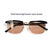 Load image into Gallery viewer, Tom Hardy Movie The Legend Eyeglasses Frame for Men Zero Diopter Anti Blue Ray Blocking Computer Glasses Light Blue Sunglasses