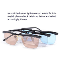 Load image into Gallery viewer, Tom Hardy Movie The Legend Eyeglasses Frame for Men Zero Diopter Anti Blue Ray Blocking Computer Glasses Light Blue Sunglasses