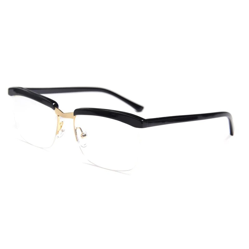 Tom Hardy Movie The Legend Eyeglasses Frame for Men Zero Diopter Anti Blue Ray Blocking Computer Glasses Light Blue Sunglasses