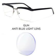 Load image into Gallery viewer, Tom Hardy Movie The Legend Eyeglasses Frame for Men Zero Diopter Anti Blue Ray Blocking Computer Glasses Light Blue Sunglasses