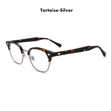 Load image into Gallery viewer, Top Grade Quality Handmade Glasses Frame Classic Round Acetate Men Women Semi Rimless Eyeglasses Optical Prescription GAFAS