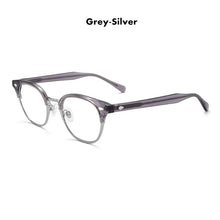 Load image into Gallery viewer, Top Grade Quality Handmade Glasses Frame Classic Round Acetate Men Women Semi Rimless Eyeglasses Optical Prescription GAFAS