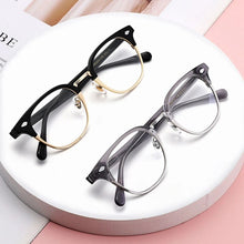 Load image into Gallery viewer, Top Grade Quality Handmade Glasses Frame Classic Round Acetate Men Women Semi Rimless Eyeglasses Optical Prescription GAFAS