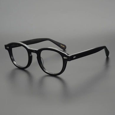Acetate Frame Johnny Depp Lemtosh Style Vintage Round Brand Design Eyeglasses Oculos De Grau clear lenses men women