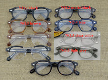 Load image into Gallery viewer, Acetate Frame Johnny Depp Lemtosh Style Vintage Round Brand Design Eyeglasses Oculos De Grau clear lenses men women