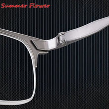 Load image into Gallery viewer, Top Quality Gentleman Optical Eyewear Pure Titanium Prescription Glasses Frame Half Rime Flexible Design Women Eyeglasses