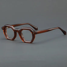 Carica l&#39;immagine nel visualizzatore di Gallery, Handmade Acetate Eyeglasses Frame Retro Men Optical Eyewear Prescription Vintage Glasses Women Spectacle