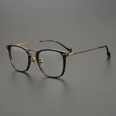 Top Quality Janpanese Designer Titanium Glasses Men Handmade Square Eyeglasses Frame Women Optical Myopia Prescription Eyewear