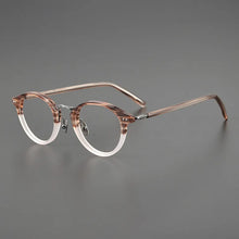 Load image into Gallery viewer, Top Quality Japanese Handmade Acetate Titanium Prescription Glasses Frames Men Women Retro Vintage Round Eyeglass Men&#39;s Eyewear