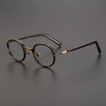 Load image into Gallery viewer, Top Quality Japanese Handmade Acetate Titanium Prescription Glasses Frames Men Women Retro Vintage Round Eyeglass Men&#39;s Eyewear