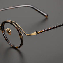 Load image into Gallery viewer, Top Quality Japanese Handmade Acetate Titanium Prescription Glasses Frames Men Women Retro Vintage Round Eyeglass Men&#39;s Eyewear