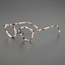 Load image into Gallery viewer, Top Quality Japanese Handmade Acetate Titanium Prescription Glasses Frames Men Women Retro Vintage Round Eyeglass Men&#39;s Eyewear