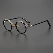 Load image into Gallery viewer, Top Quality Japanese Handmade Acetate Titanium Prescription Glasses Frames Men Women Retro Vintage Round Eyeglass Men&#39;s Eyewear