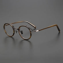 Load image into Gallery viewer, Top Quality Japanese Handmade Acetate Titanium Prescription Glasses Frames Men Women Retro Vintage Round Eyeglass Men&#39;s Eyewear