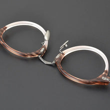 Load image into Gallery viewer, Top Quality Japanese Handmade Acetate Titanium Prescription Glasses Frames Men Women Retro Vintage Round Eyeglass Men&#39;s Eyewear