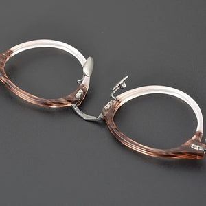 Top Quality Japanese Handmade Acetate Titanium Prescription Glasses Frames Men Women Retro Vintage Round Eyeglass Men's Eyewear