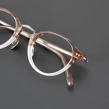 Load image into Gallery viewer, Top Quality Japanese Handmade Acetate Titanium Prescription Glasses Frames Men Women Retro Vintage Round Eyeglass Men&#39;s Eyewear