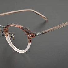Load image into Gallery viewer, Top Quality Japanese Handmade Acetate Titanium Prescription Glasses Frames Men Women Retro Vintage Round Eyeglass Men&#39;s Eyewear