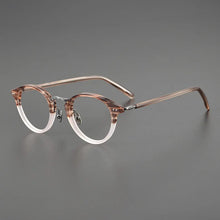 Load image into Gallery viewer, Top Quality Japanese Handmade Acetate Titanium Prescription Glasses Frames Men Women Retro Vintage Round Eyeglass Men&#39;s Eyewear
