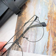Carica l&#39;immagine nel visualizzatore di Gallery, Top Quality Japanese Handmade Titanium Ultralight Retro Round Glasses Frame Men Eyeglasses Women Optic Prescription Myopia Lens