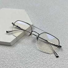 Carica l&#39;immagine nel visualizzatore di Gallery, Top Quality Titanium Luxury Brand Glasses Frames Square Men Myopia Sunglasses Women  Eyeglasses
