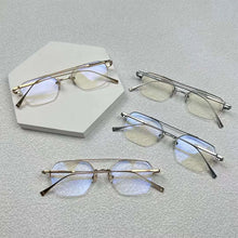 Carica l&#39;immagine nel visualizzatore di Gallery, Top Quality Titanium Luxury Brand Glasses Frames Square Men Myopia Sunglasses Women  Eyeglasses