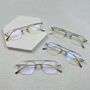 Top Quality Titanium Luxury Brand Glasses Frames Square Men Myopia Sunglasses Women  Eyeglasses