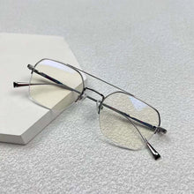 Carica l&#39;immagine nel visualizzatore di Gallery, Top Quality Titanium Luxury Brand Glasses Frames Square Men Myopia Sunglasses Women  Eyeglasses