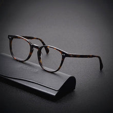 Load image into Gallery viewer, Top brand acetate square glasses frame for men tortoiseshell tawny optical glasses frame Make prescription glasses progressive