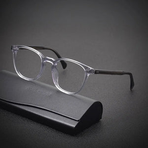 Top brand acetate square glasses frame for men tortoiseshell tawny optical glasses frame Make prescription glasses progressive
