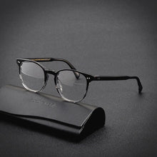 Load image into Gallery viewer, Top brand acetate square glasses frame for men tortoiseshell tawny optical glasses frame Make prescription glasses progressive