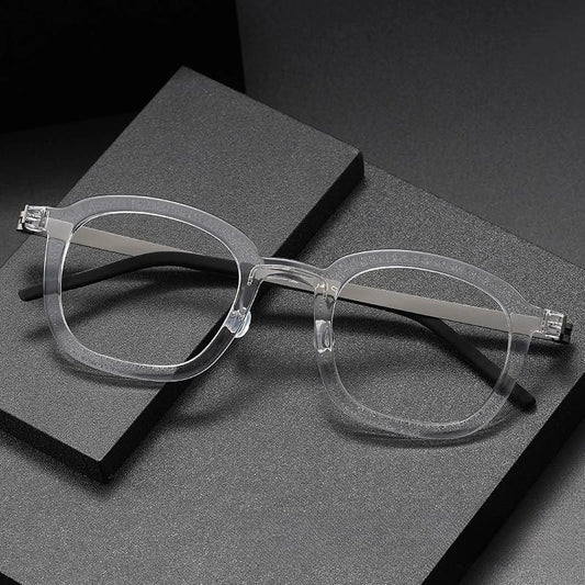 Transparent Color Aceteta Glasses Frame for Men Women  Linde with The Same Titanium Eyeglasses Optical Prescription Eyewear