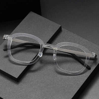 Transparent Color Aceteta Glasses Frame for Men Women  Linde with The Same Titanium Eyeglasses Optical Prescription Eyewear