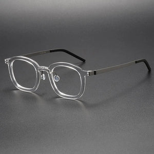 Transparent Color Aceteta Glasses Frame for Men Women  Linde with The Same Titanium Eyeglasses Optical Prescription Eyewear