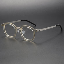 Load image into Gallery viewer, Transparent Color Aceteta Glasses Frame for Men Women  Linde with The Same Titanium Eyeglasses Optical Prescription Eyewear