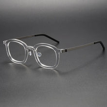 Load image into Gallery viewer, Transparent Color Aceteta Glasses Frame for Men Women  Linde with The Same Titanium Eyeglasses Optical Prescription Eyewear