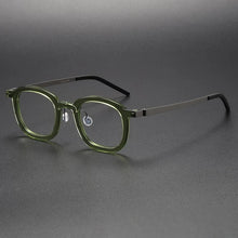 Load image into Gallery viewer, Transparent Color Aceteta Glasses Frame for Men Women  Linde with The Same Titanium Eyeglasses Optical Prescription Eyewear