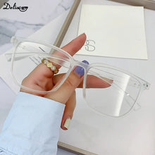 Carica l&#39;immagine nel visualizzatore di Gallery, Transparent Computer Glasses Frame Women Men Anti Blue Light Eyewear Blocking Optical Spectacle Eyeglass Square