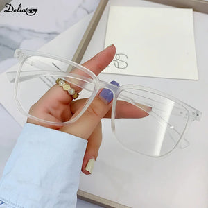 Transparent Computer Glasses Frame Women Men Anti Blue Light Eyewear Blocking Optical Spectacle Eyeglass Square