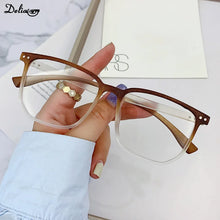 Carica l&#39;immagine nel visualizzatore di Gallery, Transparent Computer Glasses Frame Women Men Anti Blue Light Eyewear Blocking Optical Spectacle Eyeglass Square