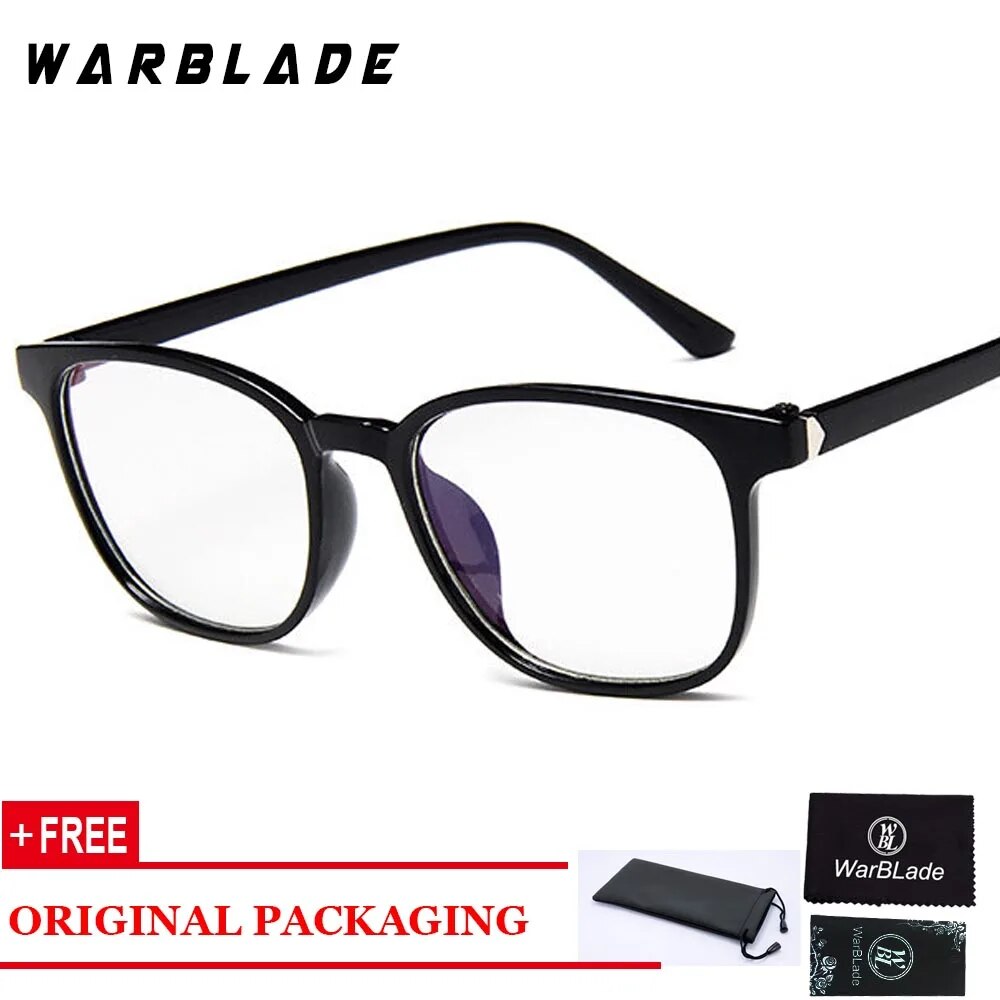 Transparent Glasses Frames Men Women Fake Glasses Vintage Optical Myopia Eyeglasses Frames Ladies Retro Eyewear WBL