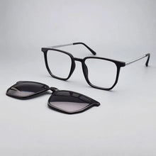 Load image into Gallery viewer, Transparent Glasses Magnet Sunglasses Clip Mirrored Magnetic Clip On Glasses Pink Prescription Myopia Spectacle Frames Purple