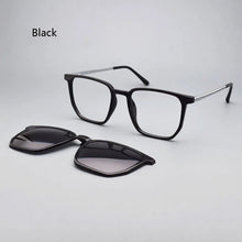 Load image into Gallery viewer, Transparent Glasses Magnet Sunglasses Clip Mirrored Magnetic Clip On Glasses Pink Prescription Myopia Spectacle Frames Purple