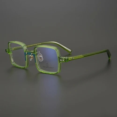 Transparent Glasses Small Round Glasses Women Vintage Acetate Green Eyeglass Frames Women Prescription Glasses Men Myopia