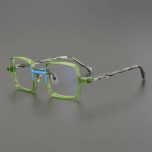 Transparent Glasses Small Round Glasses Women Vintage Acetate Green Eyeglass Frames Women Prescription Glasses Men Myopia