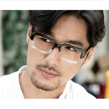 Load image into Gallery viewer, Transparent Vintage Eyeglass Frames Women Men Optical Glasses RX Black+clear Myopia Eyewear Oversize Handmade Clear Spectacles