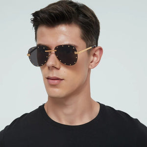 Trend    Luxury Rimless Sunglasses Carti Shades Women Decoration Men Eyewear Car Driving CT8158  Fashion Glasses
