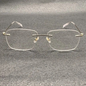 Trend Brand Men's Glasses Frame Fashion Women's Reading Glasses Ultra Light Simple Frameless Wearing Comfort MB0075O
