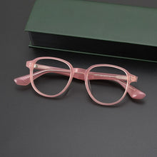 Load image into Gallery viewer, Trend Japanese style glasses frame Ultralight retro hand-made acetate oval eyewear Optical myopia full frame eyeglasses