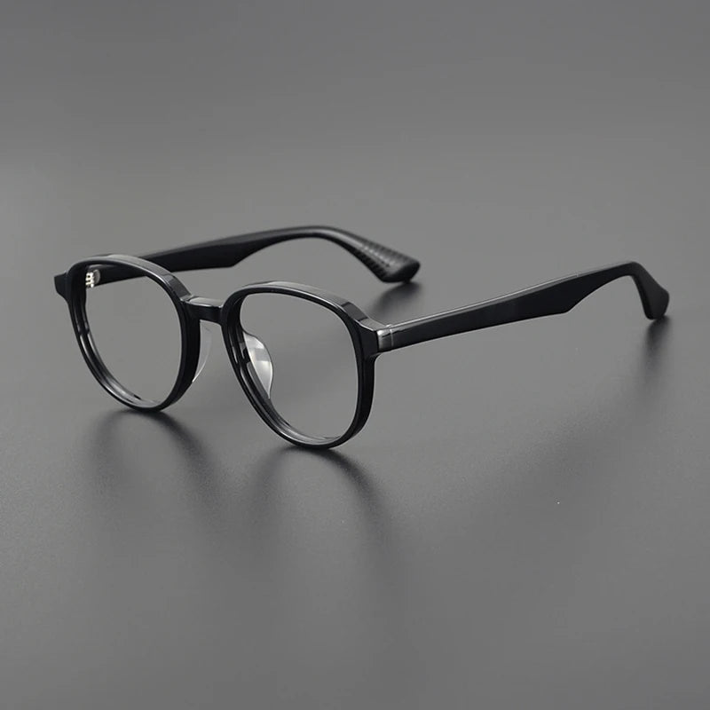 Trend Japanese style glasses frame Ultralight retro hand-made acetate oval eyewear Optical myopia full frame eyeglasses
